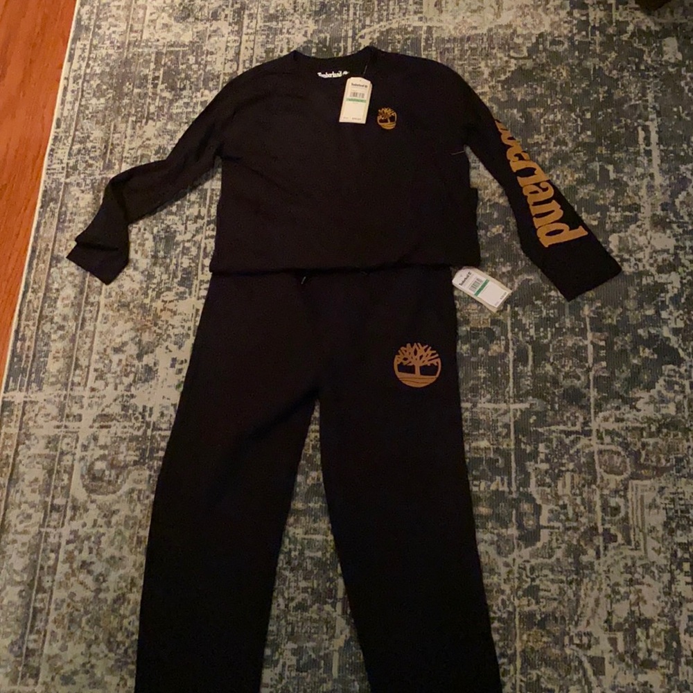 NWT Boys Lg Timberland Sweat Pants & T